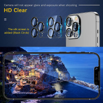 Стъклен протектор за камера 5D FULL Glue за Apple iPhone 13 Pro Max 6.7